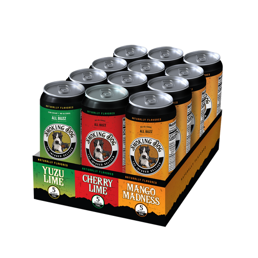 12 Pack Smoking Dog THC Mix Tray Seltzer 5mg