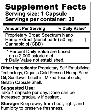 CBD Gel Capsules 3000mg