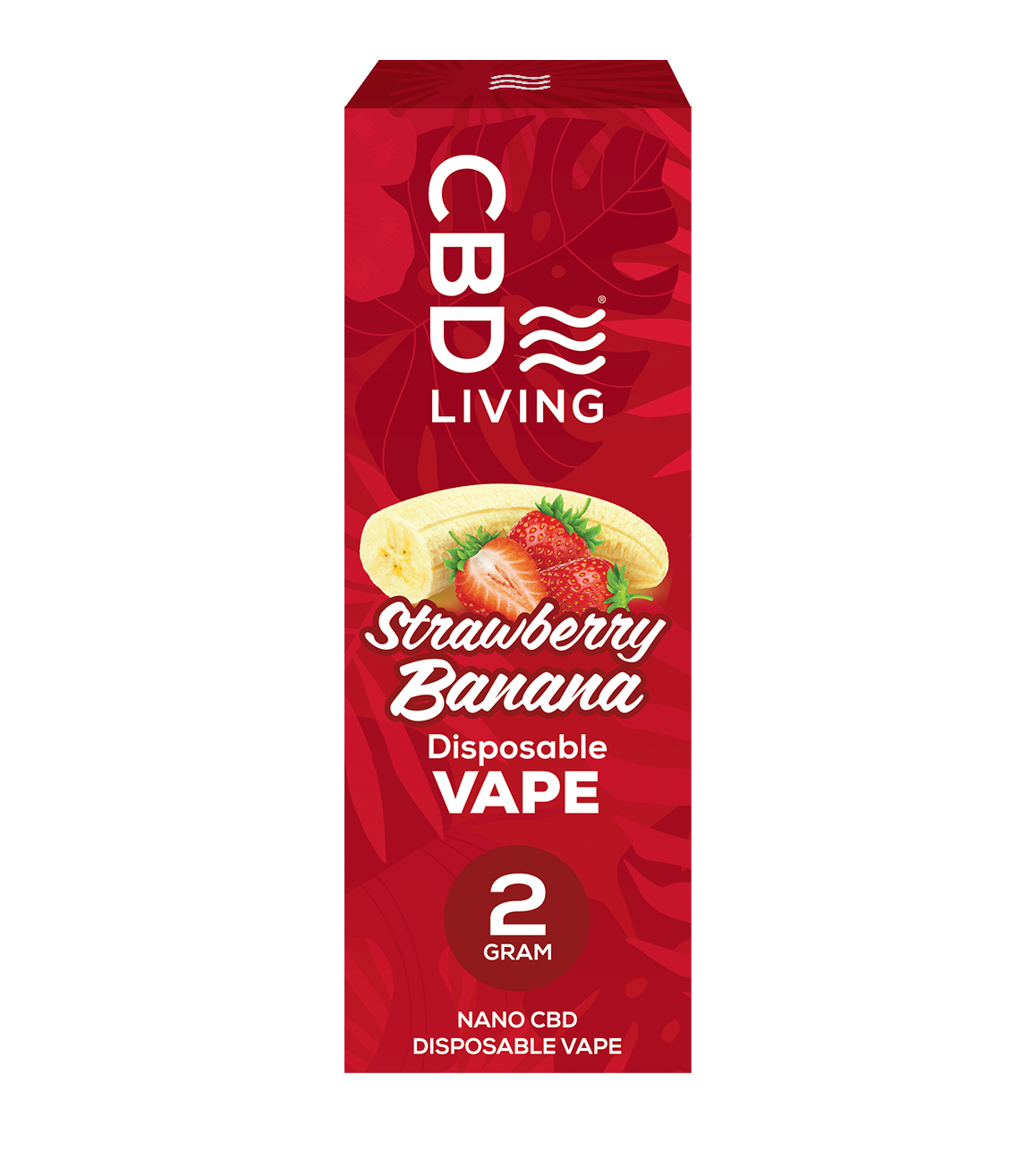 CBD Vape Strawberry Banana Disposable 2 Gram