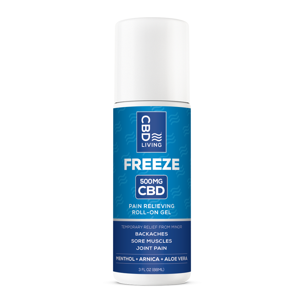 CBD Living Freeze: 500mg Cooling Roll-On & Pump for Muscles CBD Living Freeze: 500mg Cooling Roll-On & Pump for Muscles