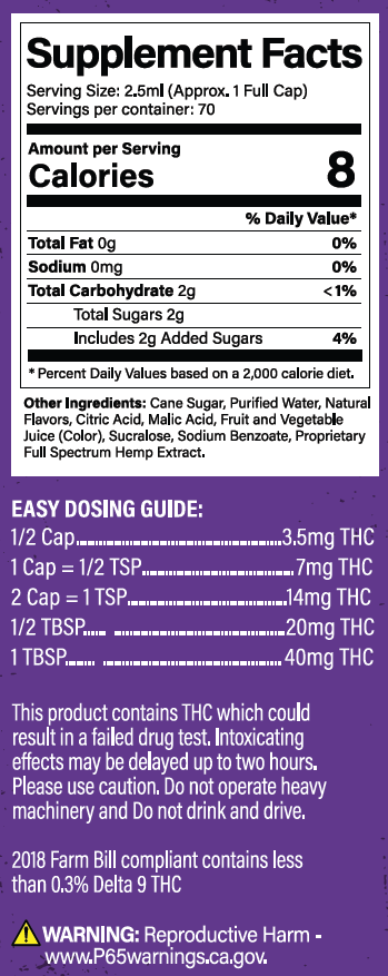 Smoking Dog THC Syrup Grape - 500mg