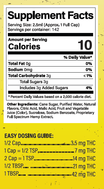 Smoking Dog THC Syrup Lemon Drop - 1000mg