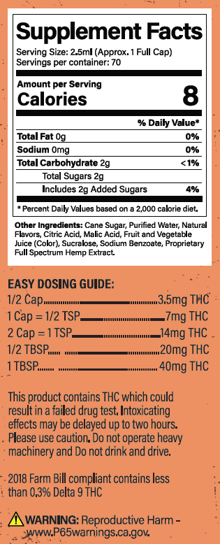 Smoking Dog THC Syrup Peach - 500mg