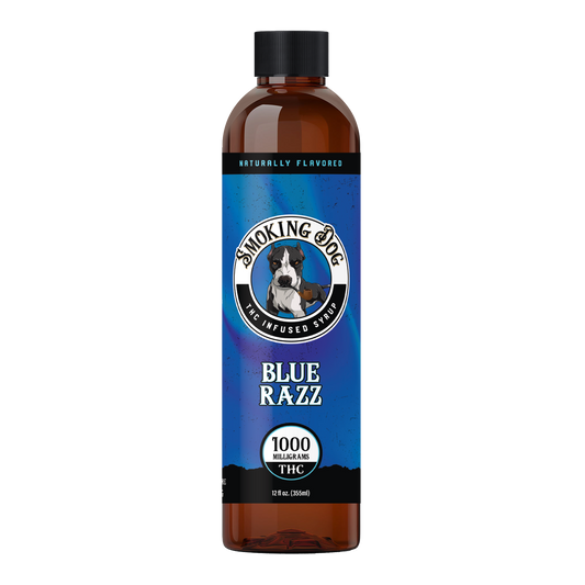 Smoking Dog THC Syrup Blue Razz - 1000mg