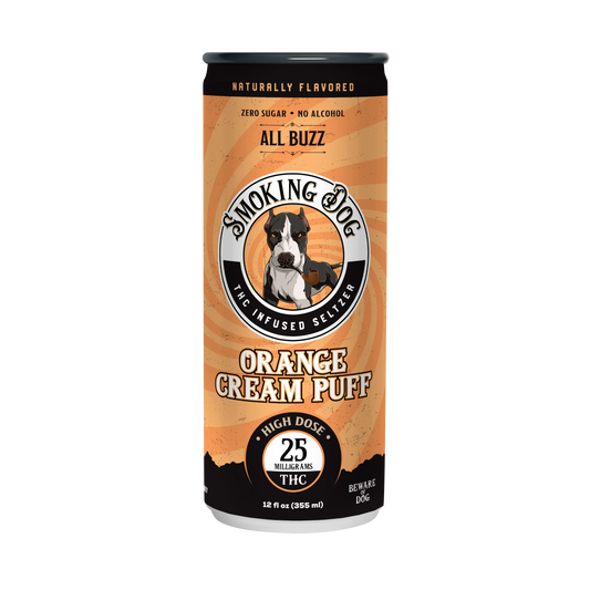 Smoking Dog THC Orange Cream 25mg Seltzer