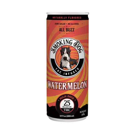 Smoking Dog THC Watermelon 25mg Seltzer