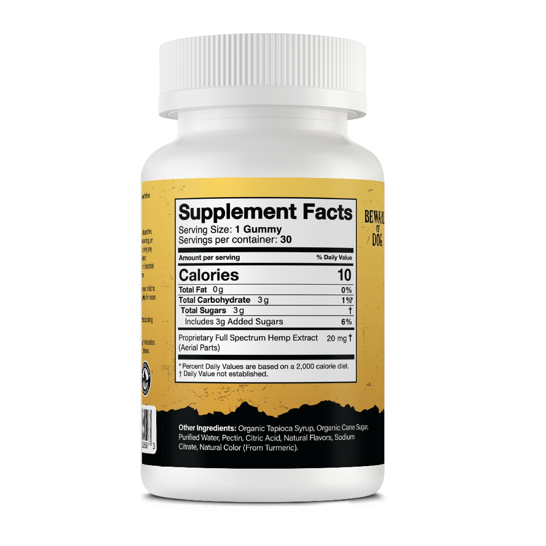 Smoking Dog CBD + THC Gummies Pineapple