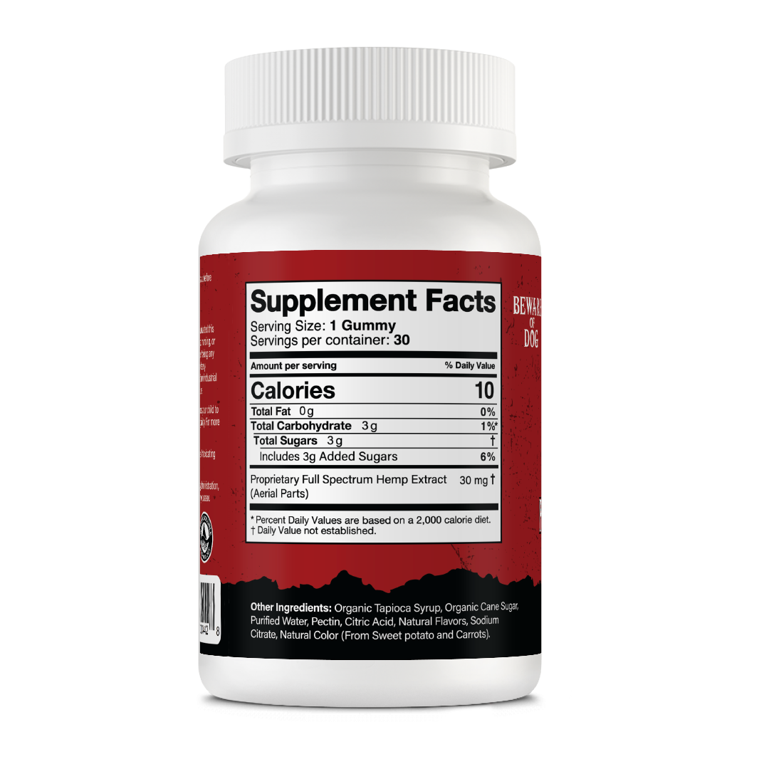 Smoking Dog CBD + THC Gummies Pomegranate