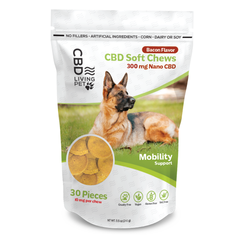 CBD Dog Chews Mobility Bacon Flavor - 300mg