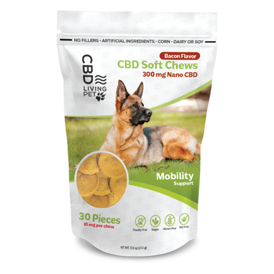 CBD Dog Chews Mobility Bacon Flavor - 300mg