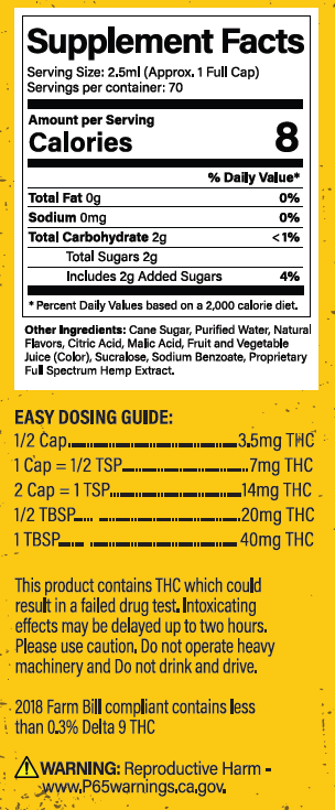 Smoking Dog THC Syrup Pineapple Paradise - 500mg