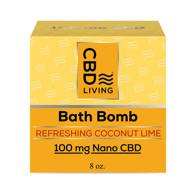 CBD Bath Bomb 100 mg Coconut Lime   - CBD Living