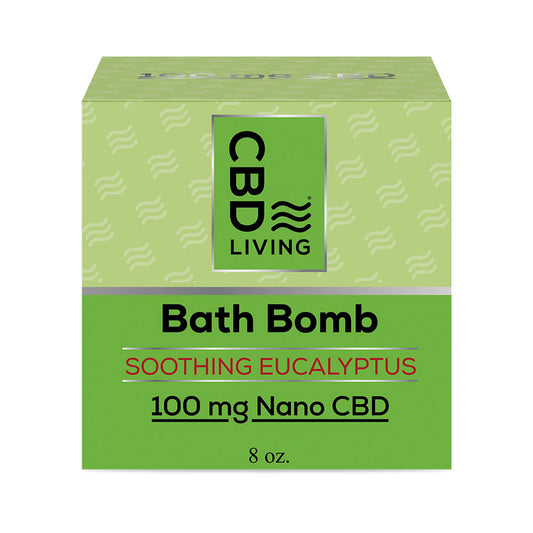CBD Bath Bomb 100 mg Eucalyptus - CBD Living