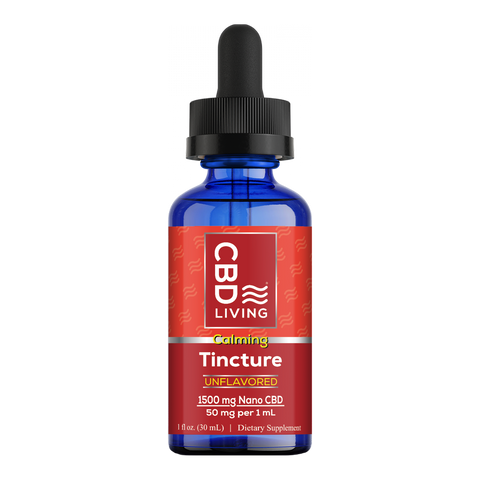 CBD Living Tincture Unflavord - 1500 Mg Nano CBD