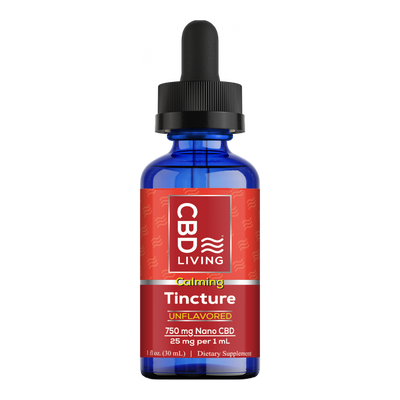 CBD Living Tincture Unflavord - 750 Mg Nano CBD