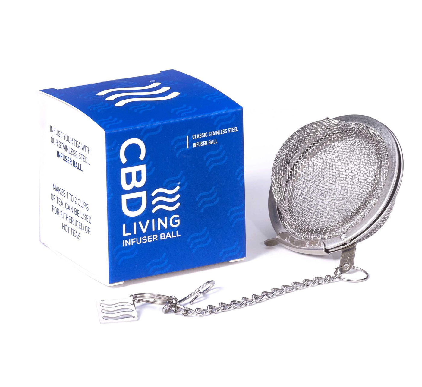 CBD Living Tea Infuser Stainless Steel Ball  