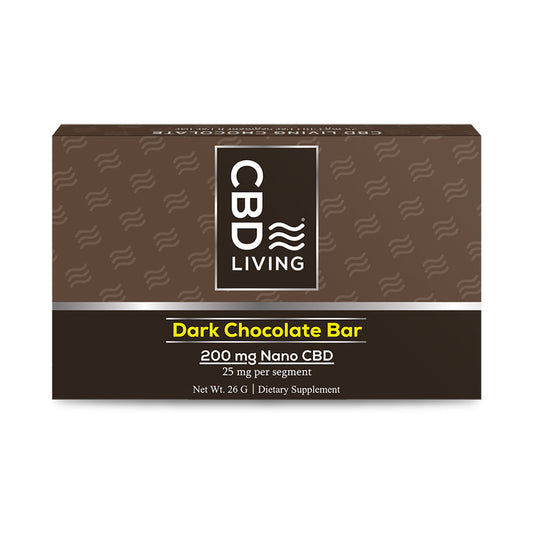 CBD Chocolate Bar 200 mg Dark Chocolate - CBD Living