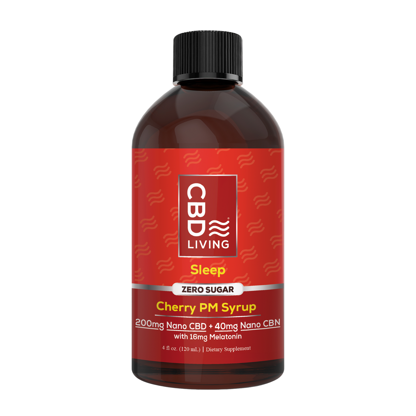 CBD Sleep Aid Syrup 200mg CBD + 40mg CBN Cherry - CBD Living