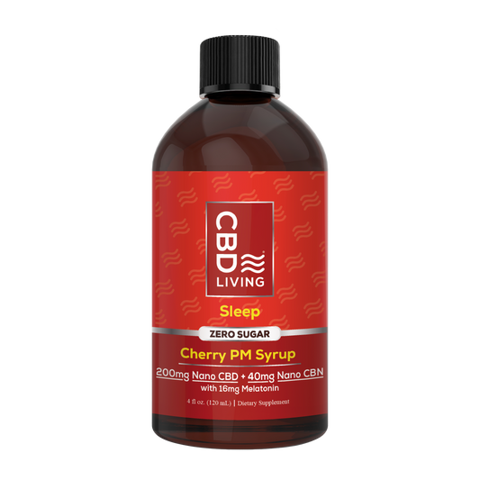 CBD Sleep Aid Syrup 200mg CBD + 40mg CBN Cherry   - CBD Living