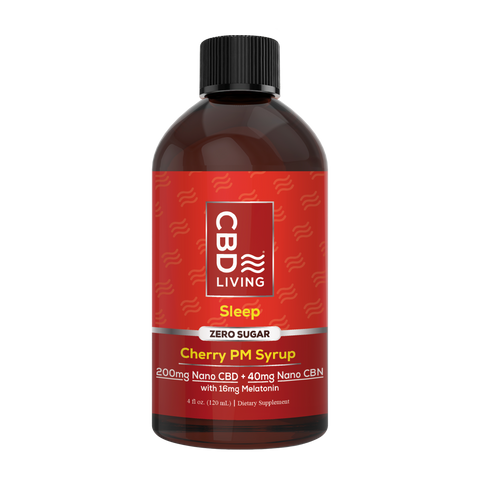 CBD Sleep Aid Syrup 200mg CBD + 40mg CBN Cherry   - CBD Living