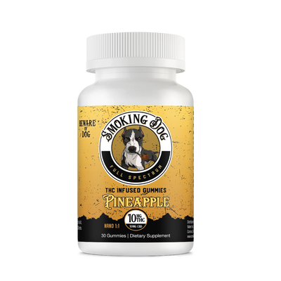 Smoking Dog CBD + THC Gummies Pineapple