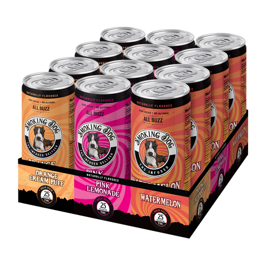 Smoking Dog THC Mixed Case 25mg Seltzer