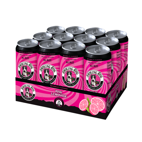 Smoking Dog THC Pink Lemonade 25mg Seltzer