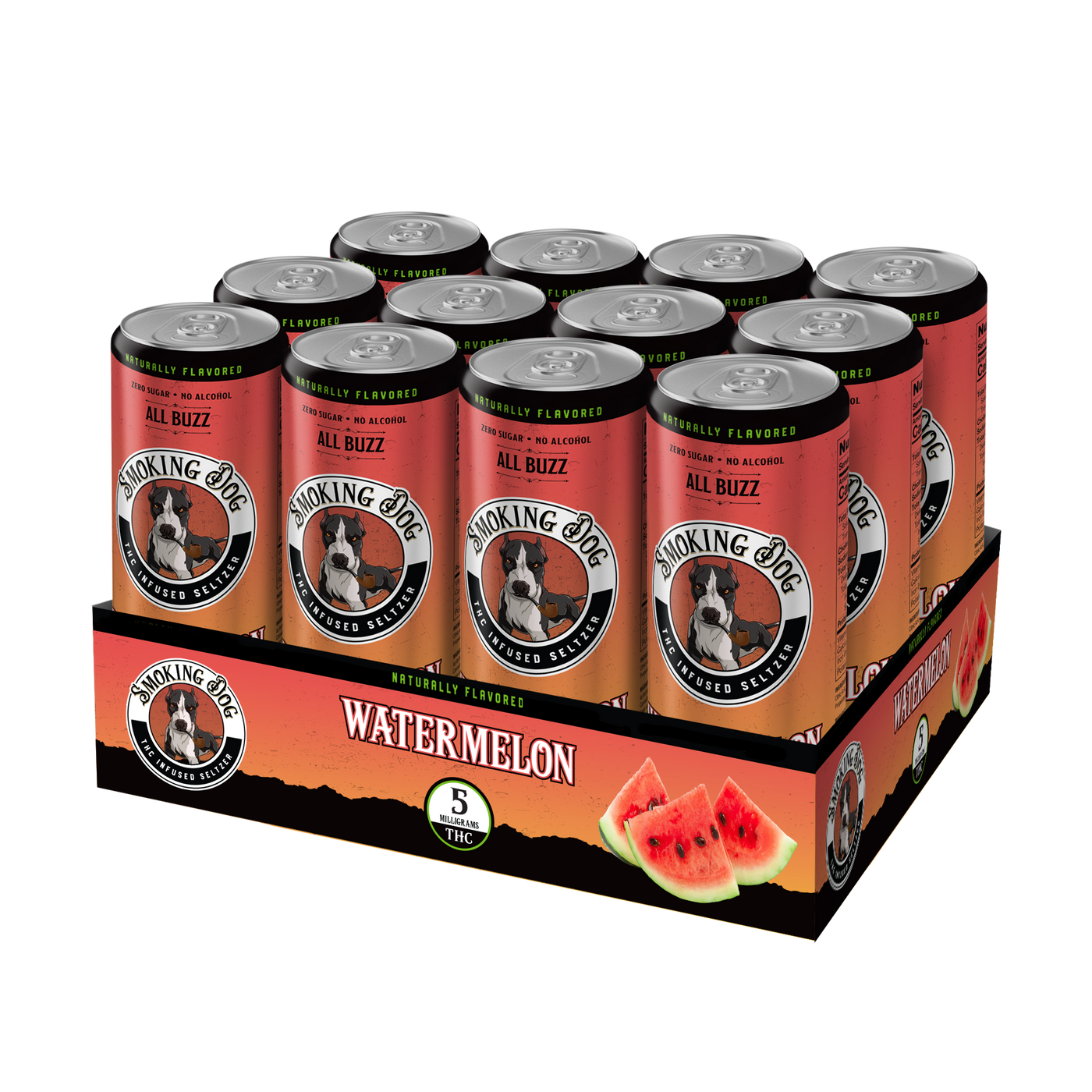 Smoking Dog THC Watermelon 5mg Seltzer