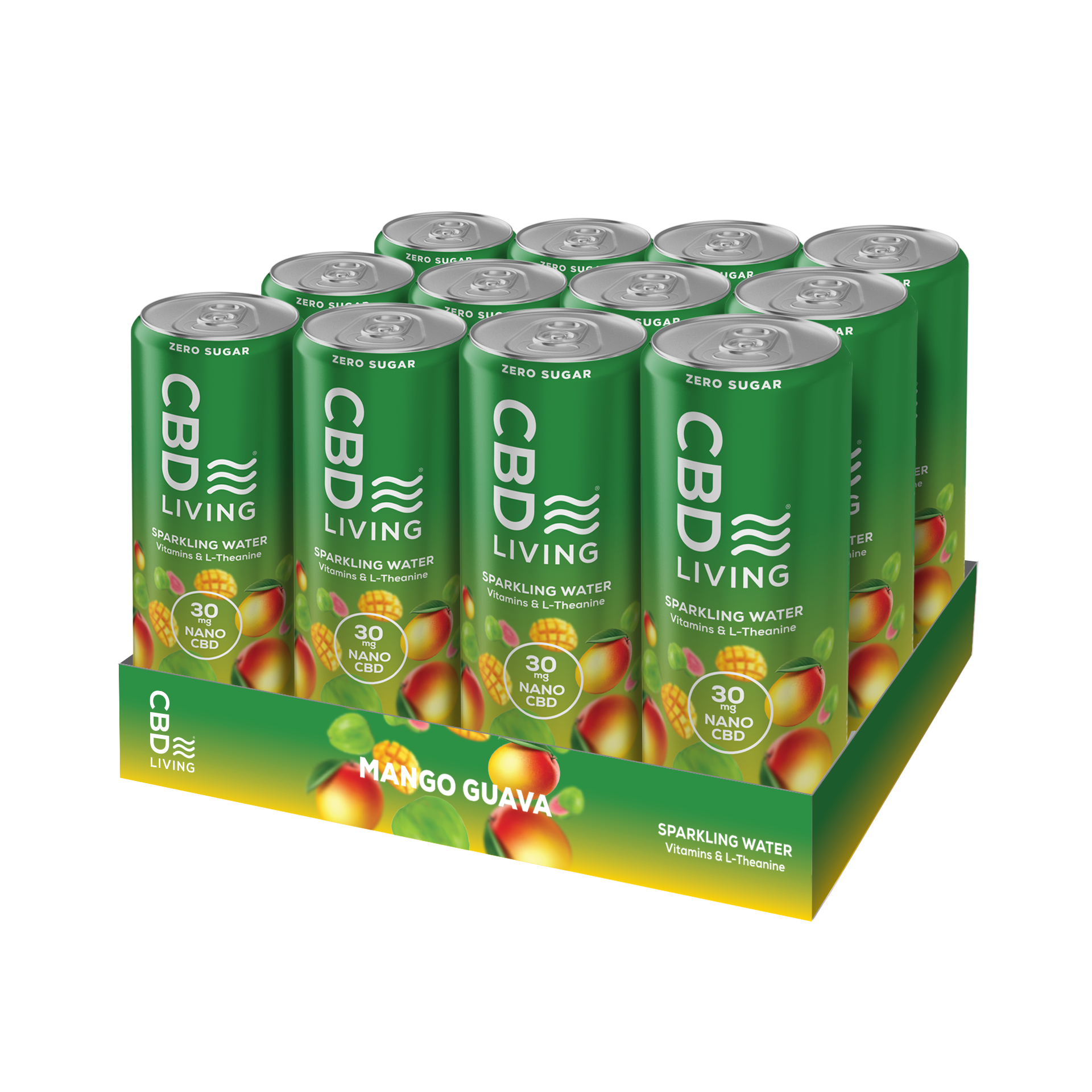 CBD Sparkling Water - Refreshing 12oz can Beverage – CBD Living