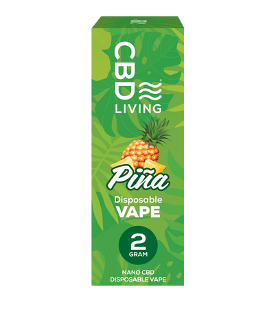CBD Living Pina Colada Disposable Vape - 2g Fruity Bliss CBD Living Pina Colada Disposable Vape - 2g Fruity Bliss