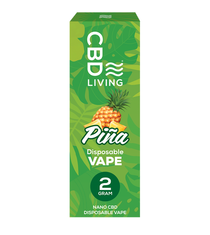 CBD Living Pina Colada Disposable Vape - 2g Fruity Bliss CBD Living Pina Colada Disposable Vape - 2g Fruity Bliss