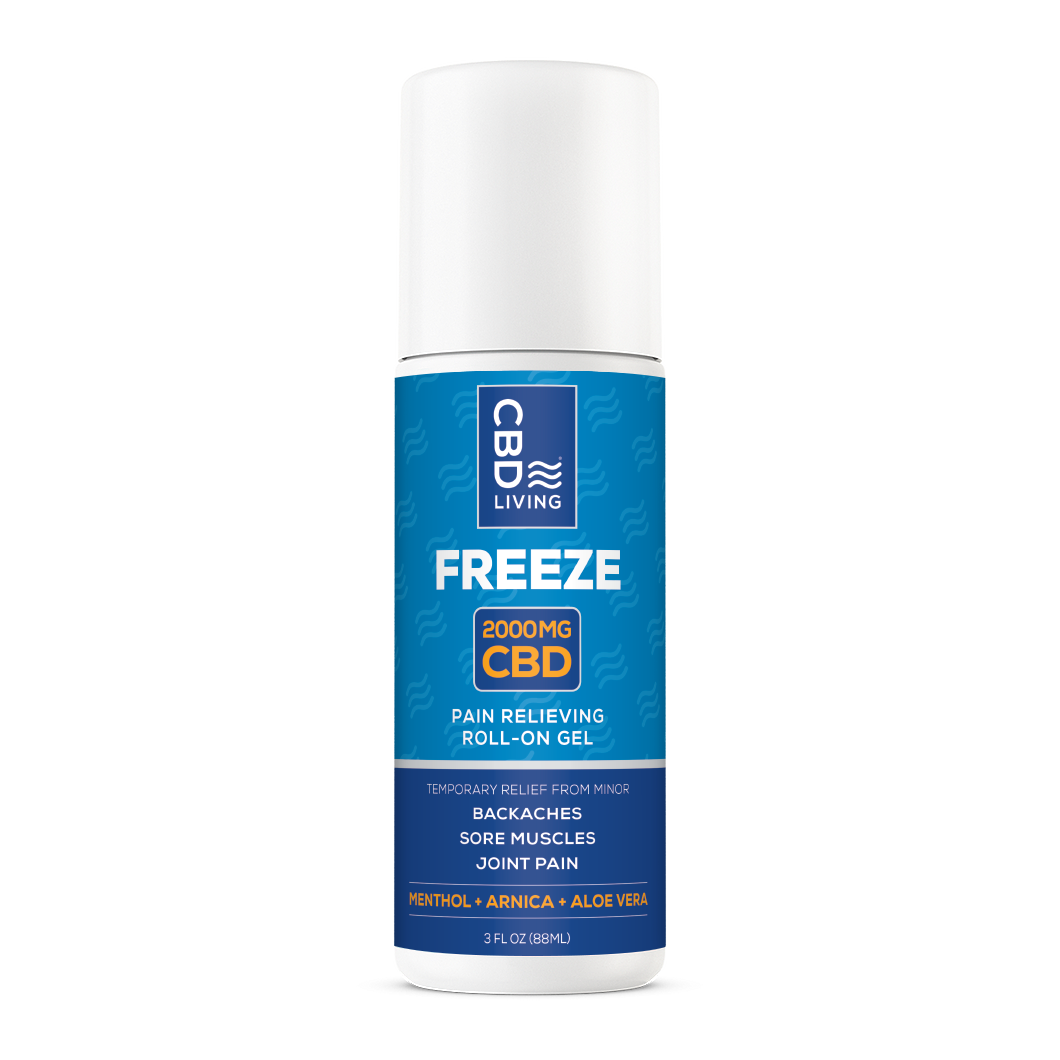 CBD Living Freeze: 500mg Cooling Roll-On & Pump for Muscles CBD Living Freeze: 500mg Cooling Roll-On & Pump for Muscles