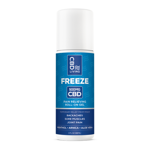 cbd menthol disposable vape CBD Living Freeze: 500mg Cooling Roll-On & Pump for Muscles