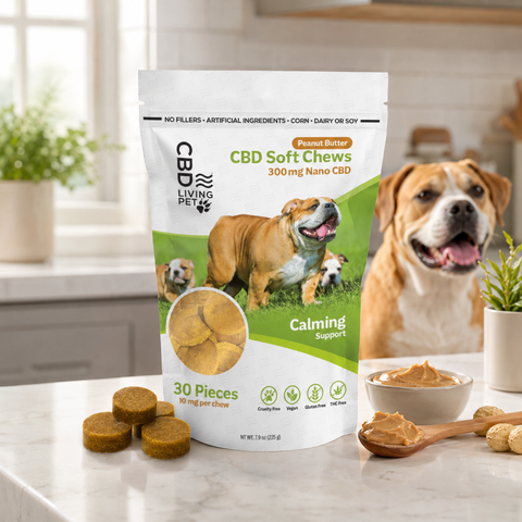 CBD Dog Chews Calming Peanut Butter - 300mg