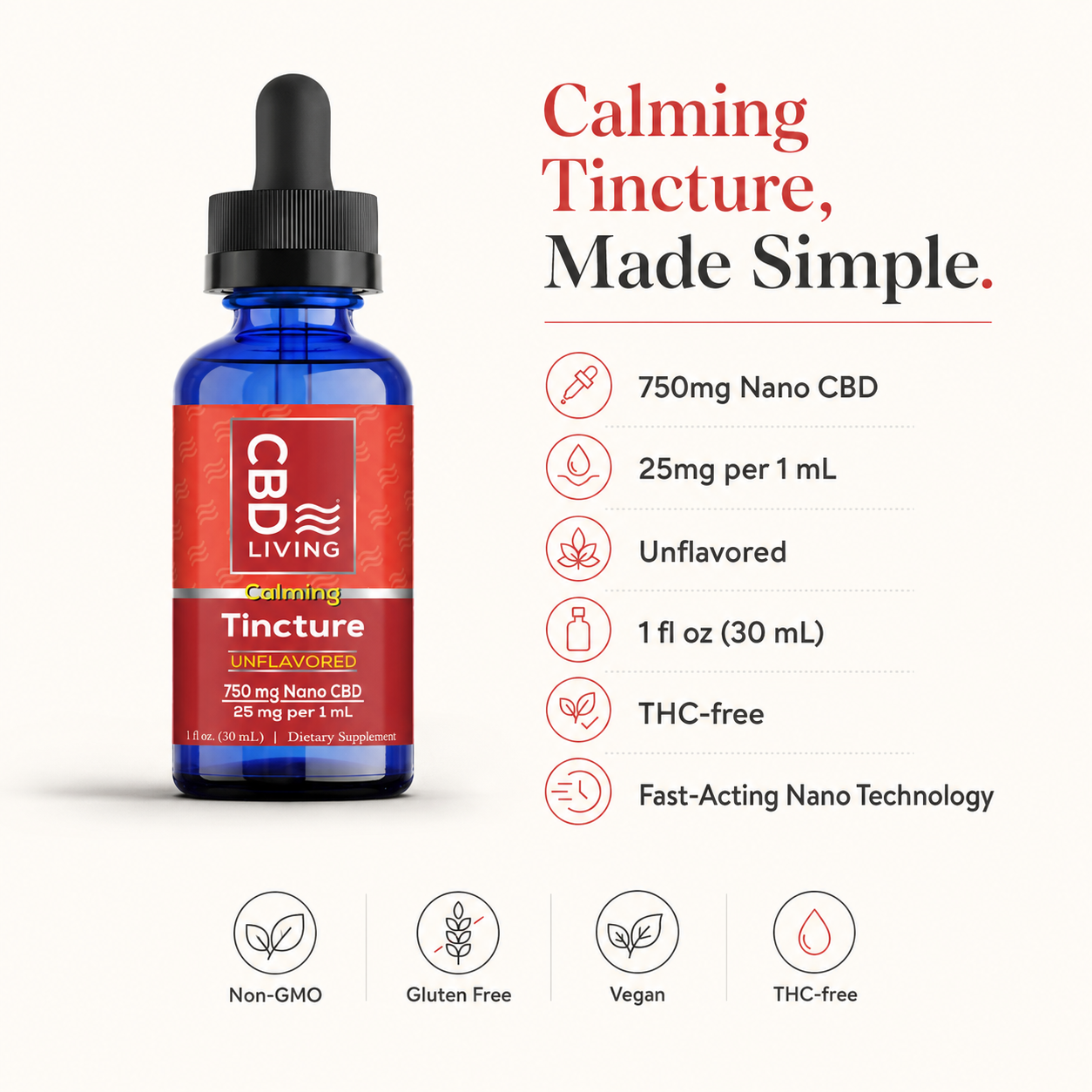 CBD Oil Tincture - 750mg