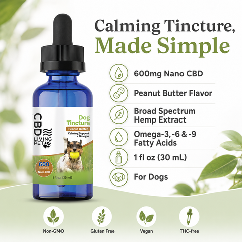 CBD Dog Calming Tincture 600mg