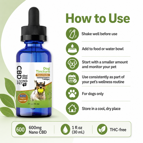 CBD Dog Calming Tincture 600mg