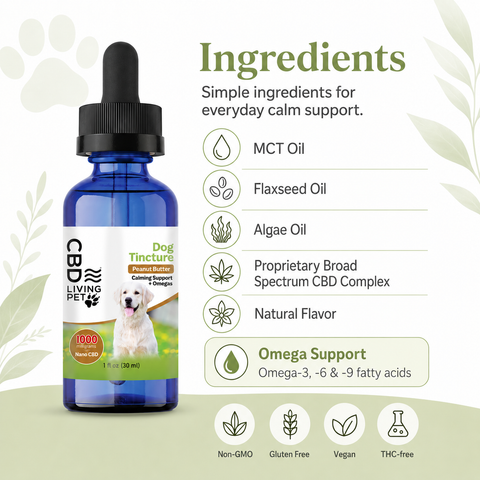 CBD Dog Calming Tincture 1000mg