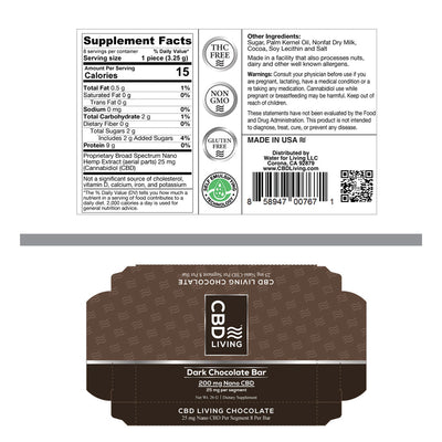 CBD Dark Chocolate Bar