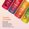 CBD Sparkling Water Peach Honey - 12 pack