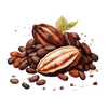 a pile of beans and nuts