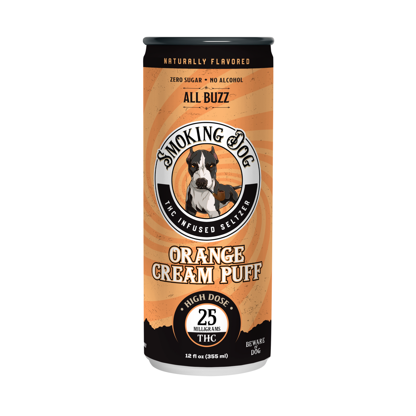 Smoking Dog THC Orange Cream 25mg Seltzer