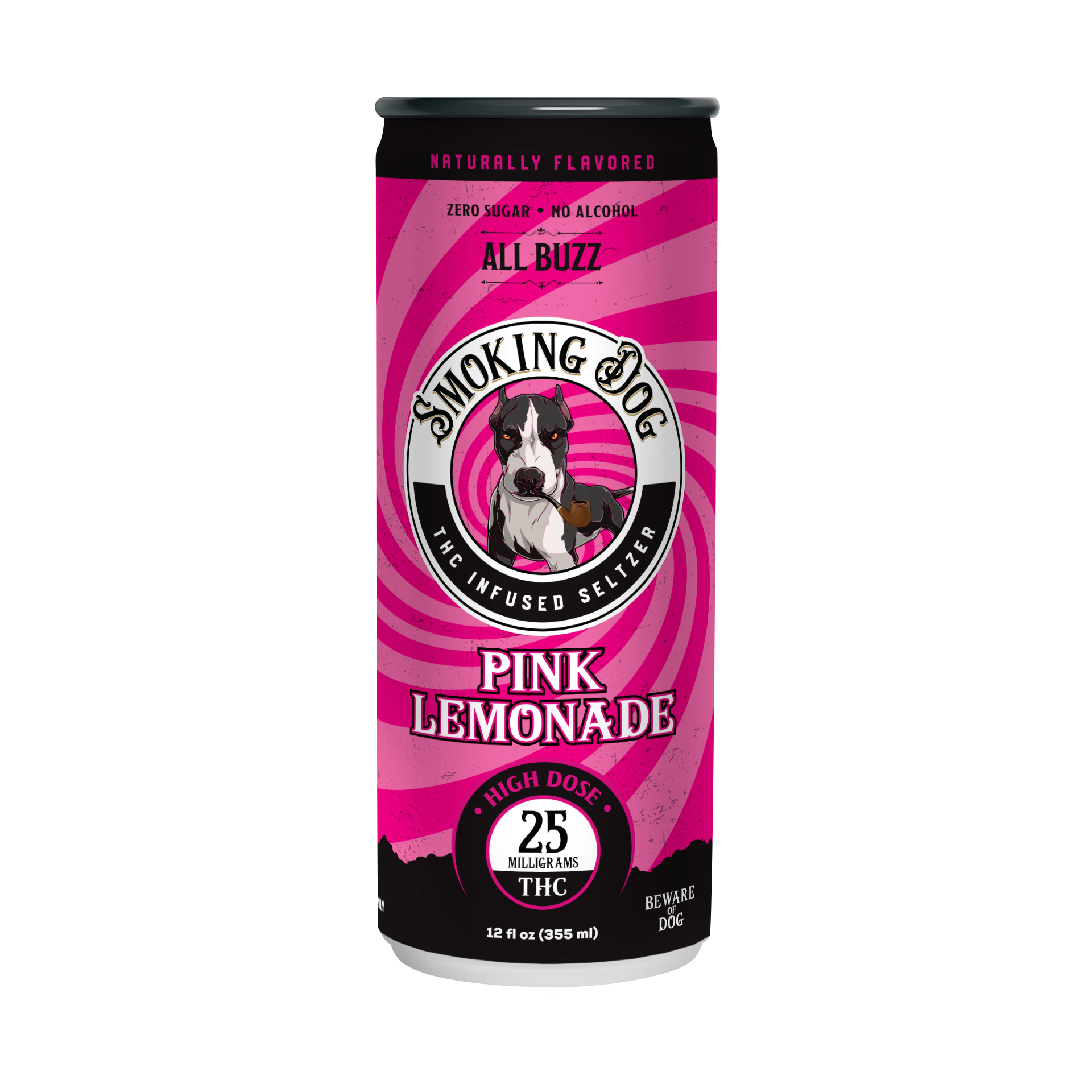 Smoking Dog THC Pink Lemonade 25mg Seltzer
