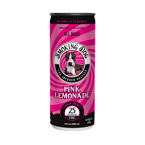 Smoking Dog THC Pink Lemonade 25mg Seltzer