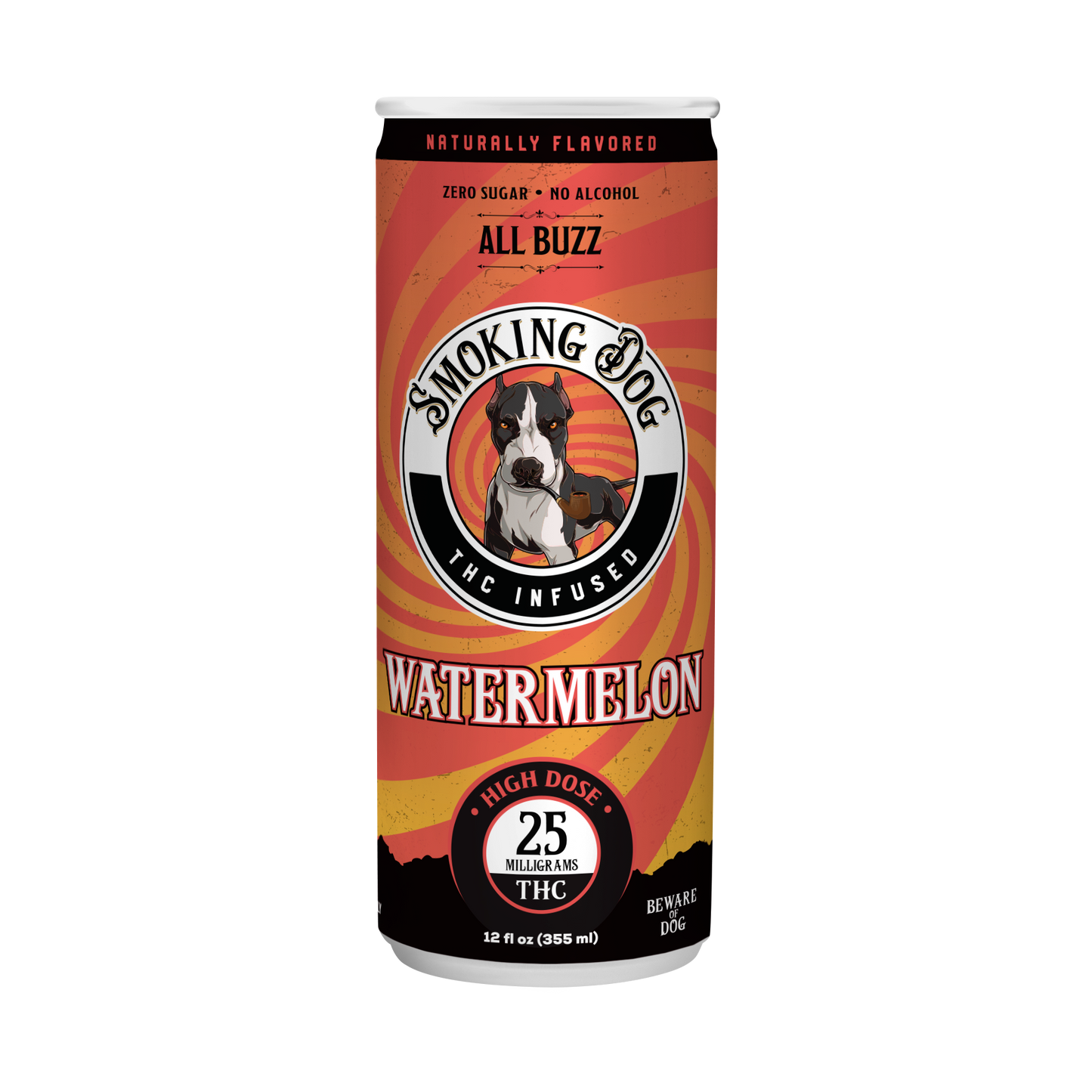 Smoking Dog THC Watermelon 25mg Seltzer