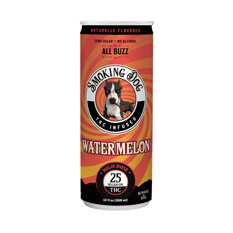 Smoking Dog THC Watermelon 25mg Seltzer