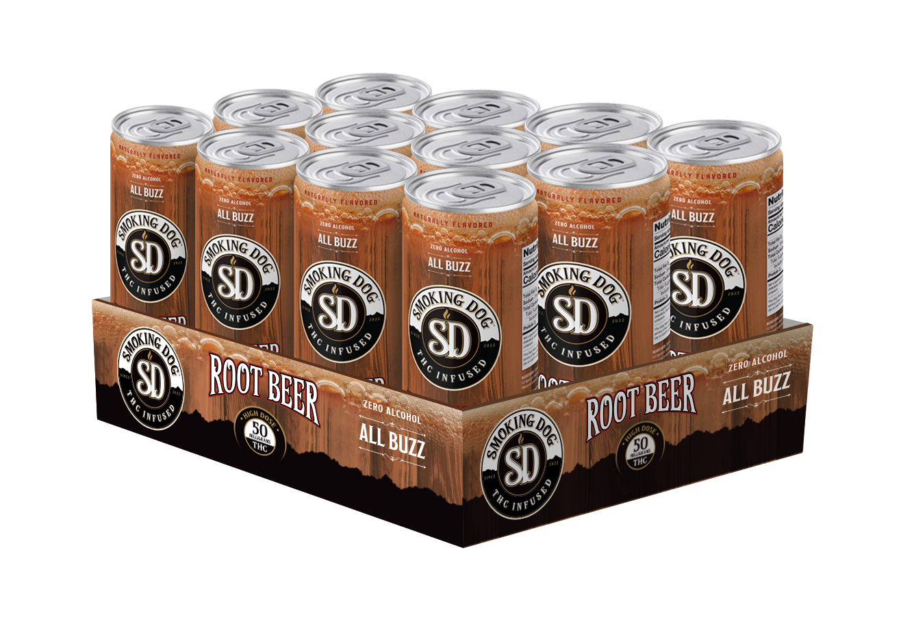 THC Infused Seltzer Root Beer 50mg - 12 Pack