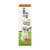 CBD Living 1000mg peanut butter flavored dog calming tincture bottle with a golden retriever on the label