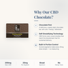 CBD Living Dark Chocolate Bar why choose card with product benefits