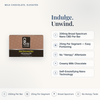 CBD Living Milk Chocolate Bar feature card with key product facts